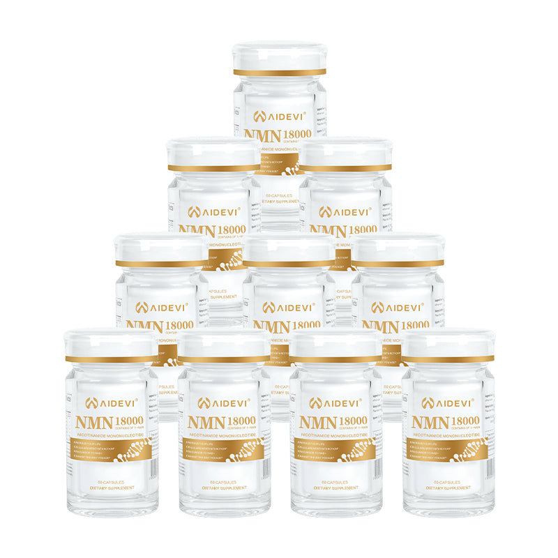 AIDEVI NMN18000 SET OF 10 NMN Supplements Antiaging For Longevity Keep Young Forever