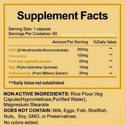 AIDEVI NMN18000 NMN 3 Bottle Gift Box Set Nicotinamide Mononucleotide Supplement Resveratrol